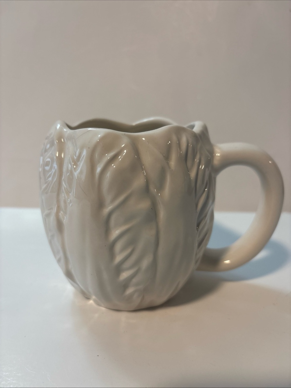 15 fl oz Stoneware Radicchio Mug White - Threshold New